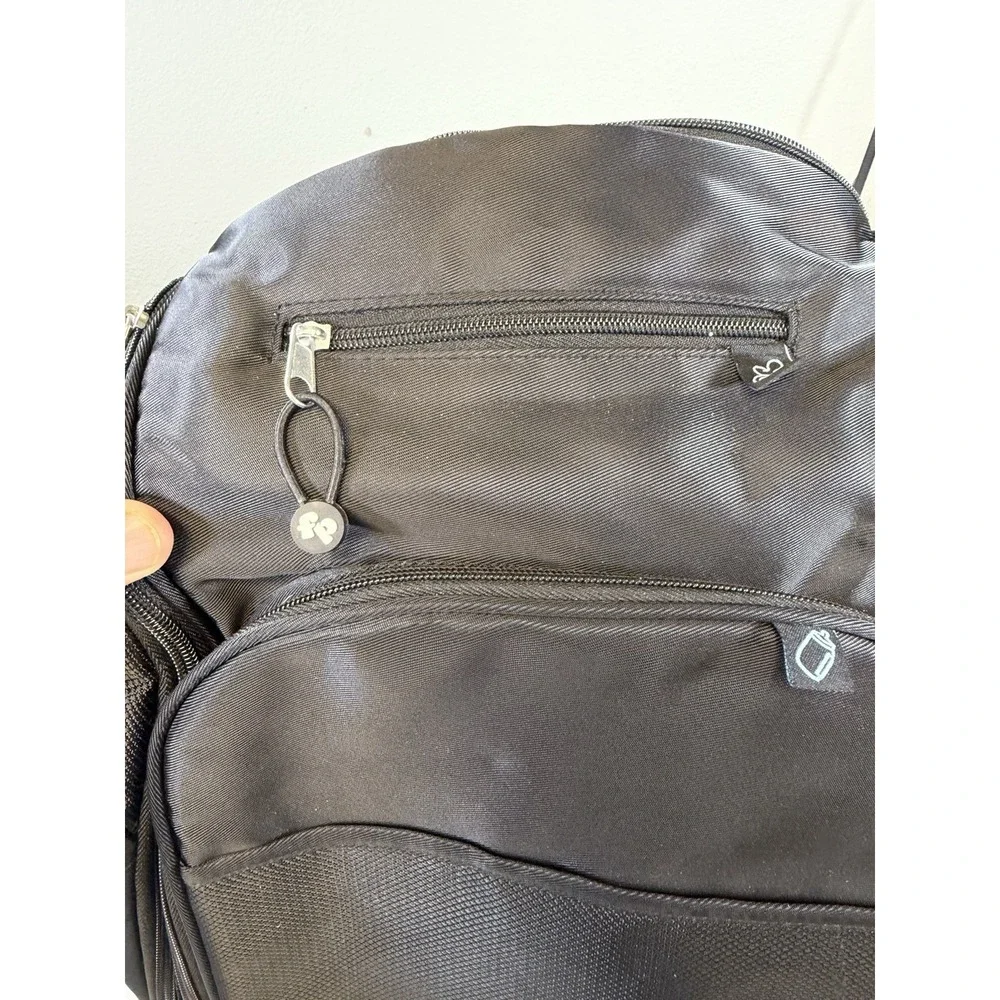 Fisher-Price FastFinder Diaper Bag Backpack Black Teal Multi-Pocket Insulated